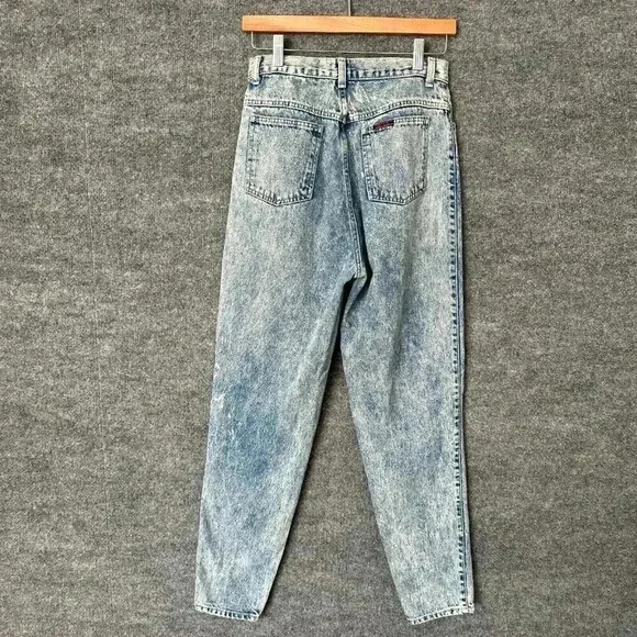 Vintage Sasson Acid Wash Jeans Womens 10 High Waisted Tapered Leg Preppy 80s Mom - Picture 2 of 16